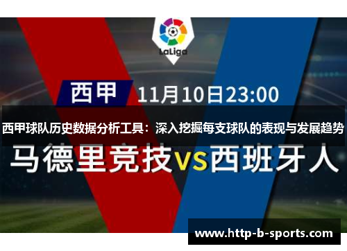 西甲球队历史数据分析工具:深入挖掘每支球队的表现与发展趋势